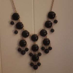 Black bib necklace